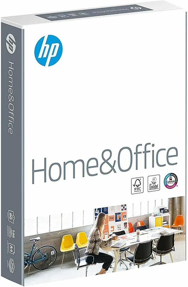 500 x Fogli di carta per stampante formato A4, Risma HP 107 Micron ECF, PECF