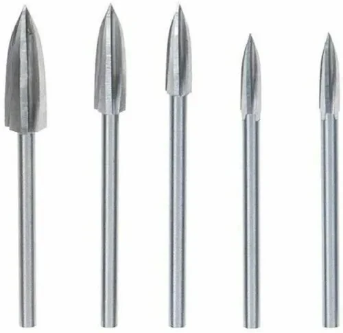 5pcs Set Strumenti di Intaglio per Radici, Frese in Legno Metallo… Online