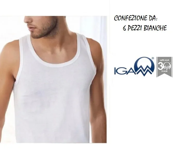 6 CANOTTE UOMO NOTTINGHAM IN COTONE ART. VL6100B COL. FOTO MIS. A SCELTA