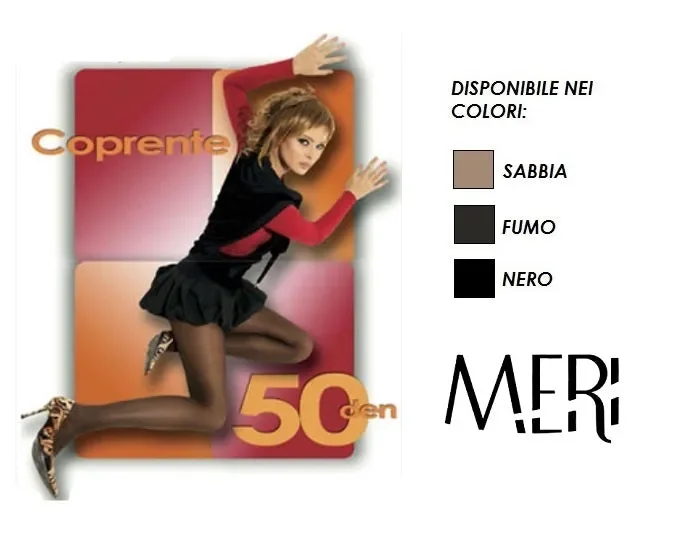 6 COLLANT DONNA MERI IN MICROFIBRA 50 DEN. ART 75 COPRENTE COL. E MIS. A SCELTA