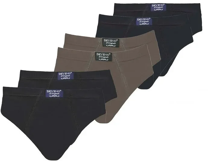 6 Slip Uomo Divino in SOFFICE Cotone 100% Taglie Normali E CALIBRATE dalla M Fino 8XL - immagine 2