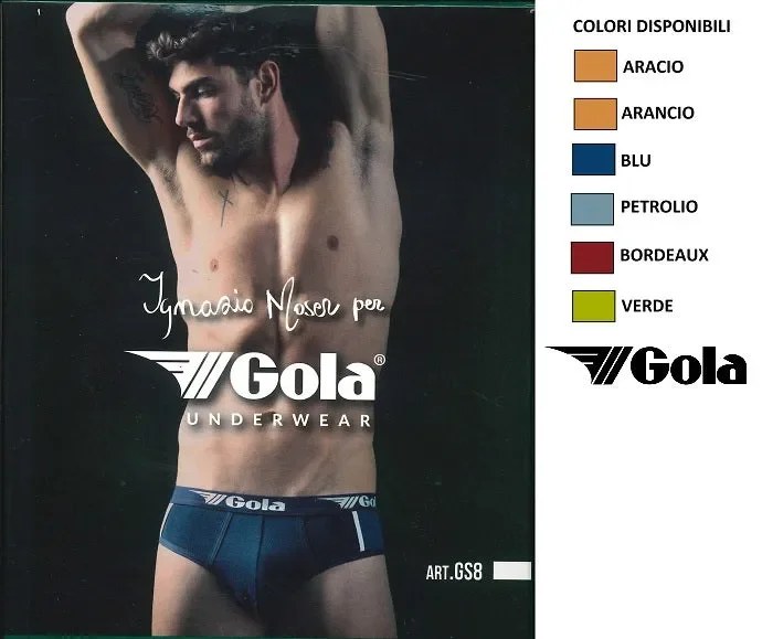 6 SLIP UOMO GOLA ART GS8/E COLORE FOTO MISURA A SCELTA Vendita online