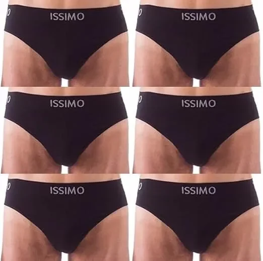 6 Slip Uomo Liscio Elasticizzato anatomico Bellissima Elasticizzata con Forma anatomico Tassello in Cotone Comodo e Sportivo