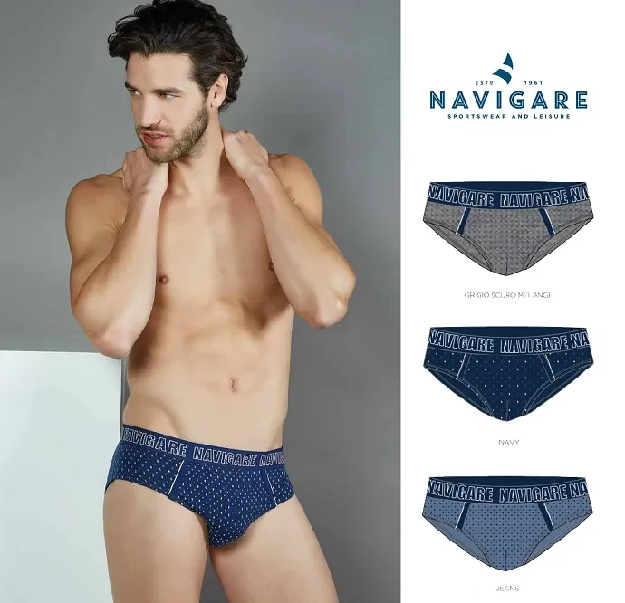 6 SLIP UOMO NAVIGARE ART 823Z COLORE FOTO MISURA A SCELTA