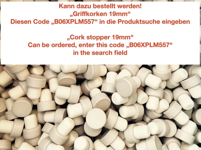 6 x 500 ml (OPI HGK) bottiglie di vetro vuote con tappo da slkfactory (Opera… - immagine 3