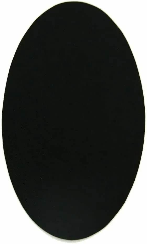 6 x Toppe termoadesive, Gomitiere per abiti e riparazione pantaloni, Forma ovale