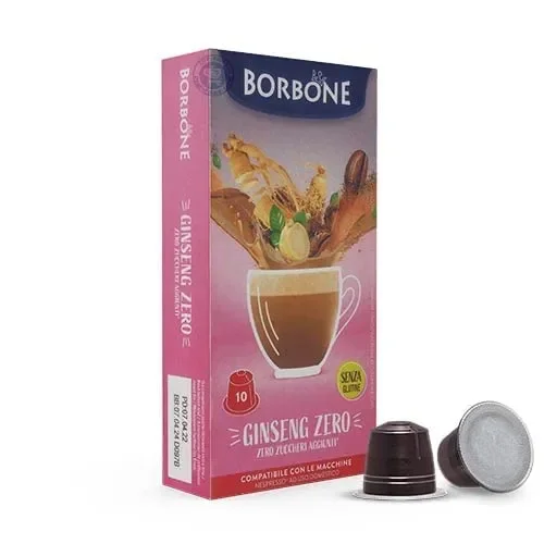 60 Capsule Caffe Borbone Compatibili con Nespresso Ginseng Zero Senza Zuccheri Aggiunti – L’ Emporio del Caffè Fornitura
