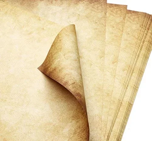 60 fogli di Carta nel Set Cancelleria Antico Vintage DIN A4 100g/m² Absofine… - immagine 3