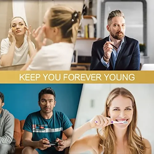 60 Pcs Collagene Patch Occhi, 24K Maschera Occhi, Patch Occhiaie e Borse, Anti Occhiaie, Anti Rughe, Rimuovi Borse e Puffiness, Idrata Anti-Età - immagine 2