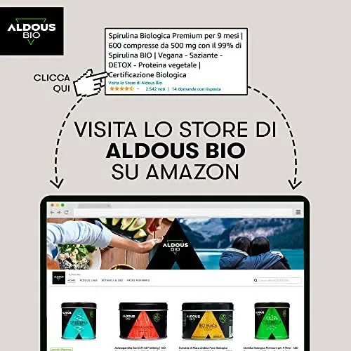 600 Compresse di Spirulina BIO | 3000mg di Alga Spirulina per dose | Saziante 100% Naturale – Detox Bio | Spirulina Bio Compresse | Energia – Sistema Immunitario | Proteine Vegane | Senza Plastica - immagine 3