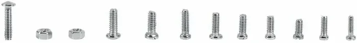 600 x Viti a testa piatte piccole con dadi, Elementi di fissaggio da M 1 a 1.6 - immagine 3