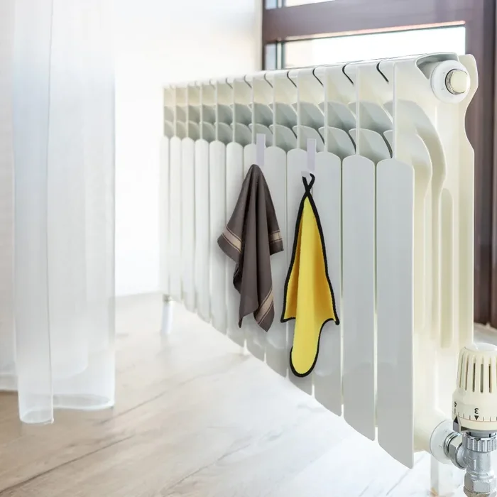 8 Pezzi Ganci per Termoarredo Bagno, Ganci Termoarredo Bagno, Appendi Accappatoio Bagno, Salvaspazio, Gancio Termoarredo Bagno Robusti per Accappatoio, Vestiti e Asciugamani - immagine 2