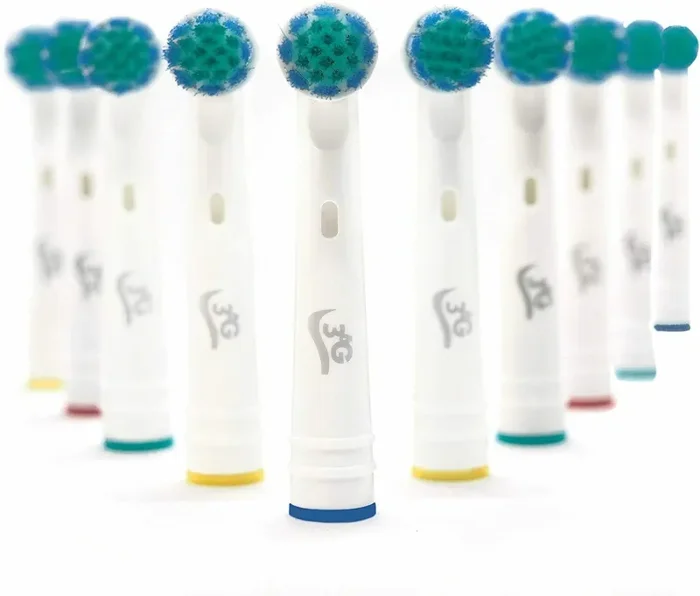 8 x Testine compatibili di ricambio per spazzolino elettrico Oral B + Cappucci - immagine 2