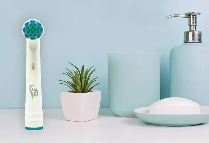 8 x Testine compatibili di ricambio per spazzolino elettrico Oral B + Cappucci - immagine 3