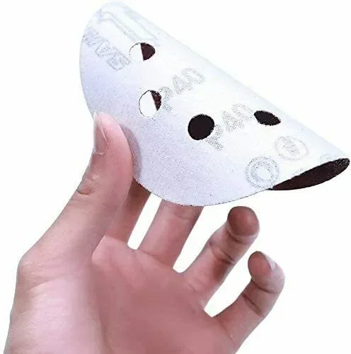 80 x Dischi abrasivi per levigatrici orbitali da 125 mm, Granatura diversa - immagine 3