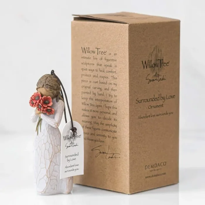 “Circondato da Amore” Statuetta da Appendere Willow Tree - immagine 2