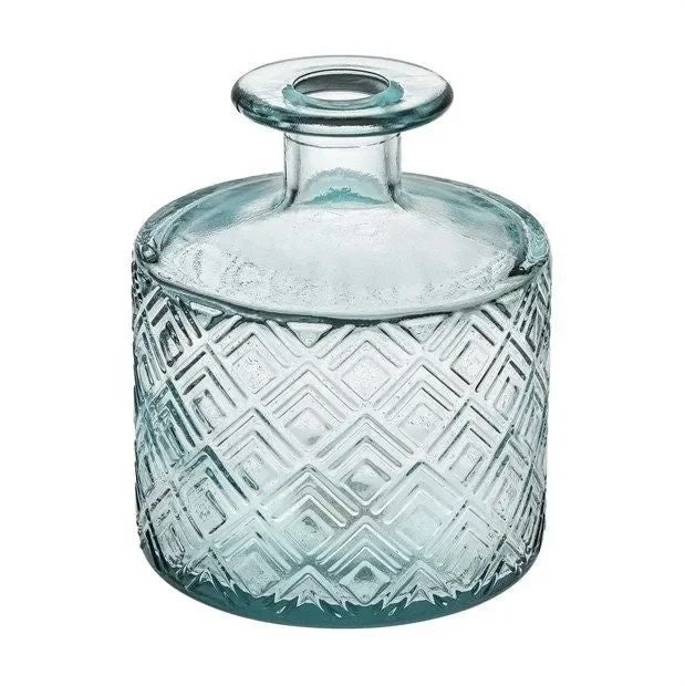 A.L.E Import Bottiglia Monofiore H 115 Mm D 95 Mm Vetro Lavorato