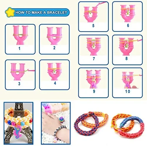 a ray of sunshine Loom Bands Kit,Elastici Loom,Fare Braccialetti Bambina,DIY… - immagine 3