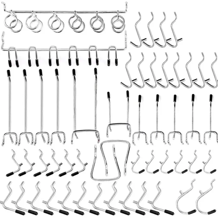 Abimars, 52 Pezzi Ganci per Pannello Forato Assortimento, con Ganci,…