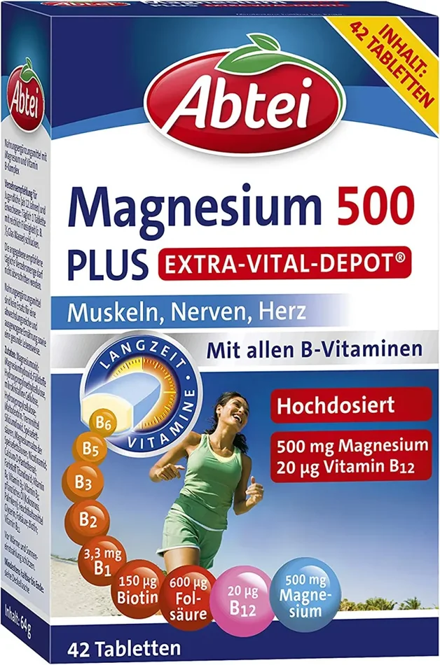 Abtei Magnesium 500 Plus Vital Depot, 42 Tablets - immagine 2