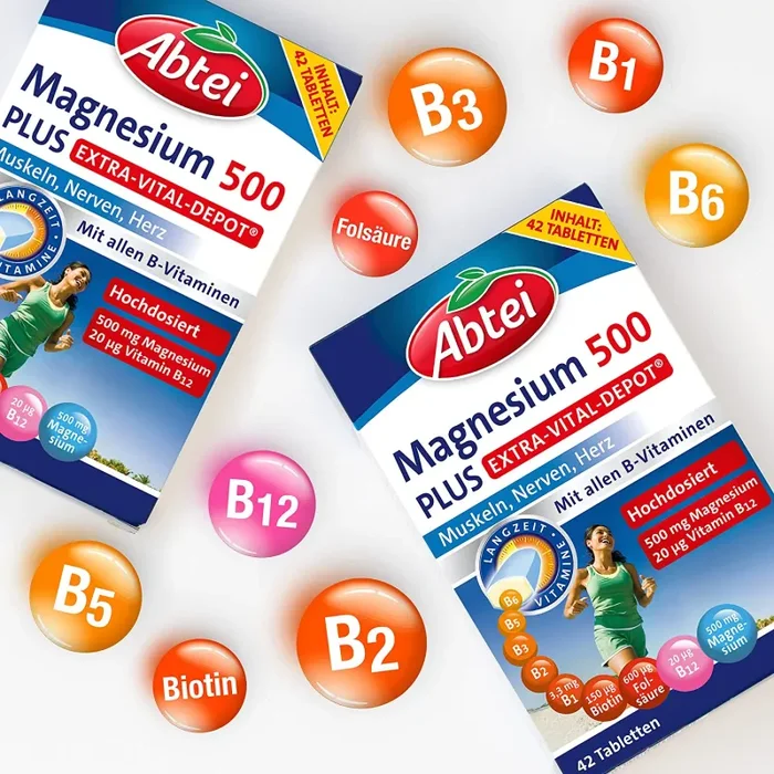Abtei Magnesium 500 Plus Vital Depot, 42 Tablets - immagine 3