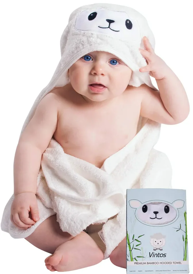 Accappatoio Neonato | 100% Fibra di Bambù ORGANICO | MORBIDISSIMO al Tatto |…