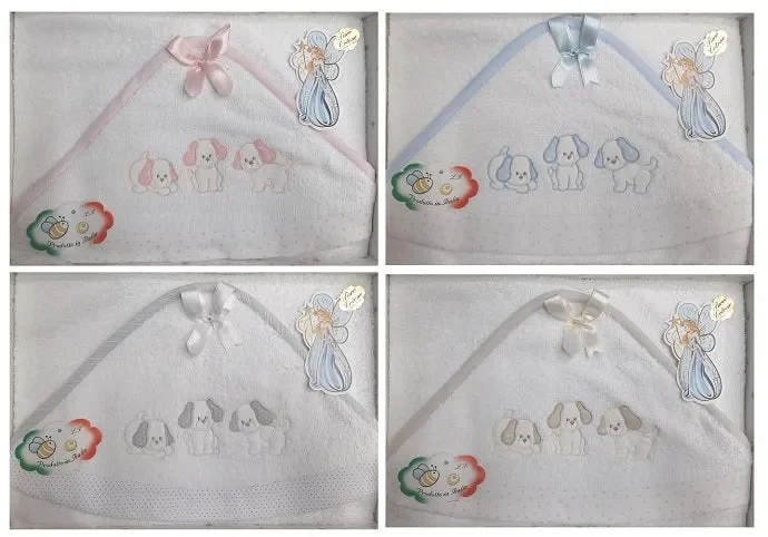 accappatoio neonato stella d’argento art 10672 colore a scelta misura unica