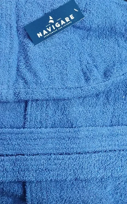 Accappatoio uomo in spugna Navigare art B2NV100002 colore e misura a scelta - immagine 3