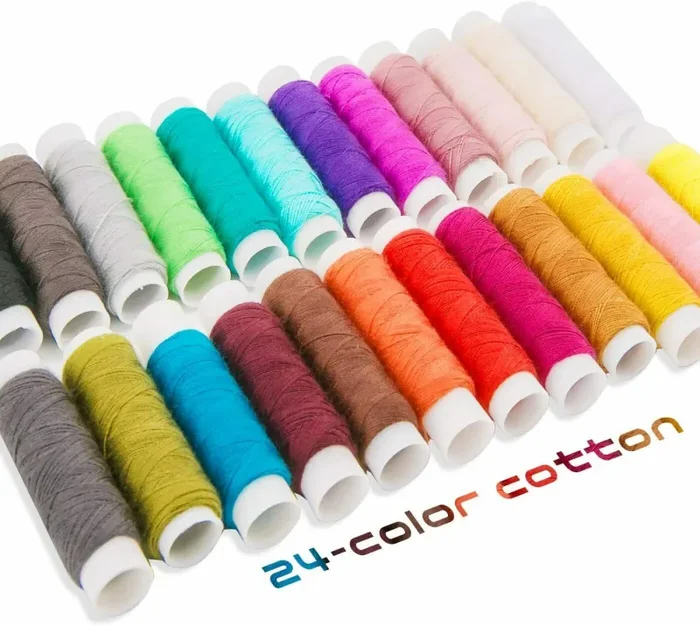 Accessori da cucito con custodia portatile, Kit completo con aghi fili 92 pezzi - immagine 3