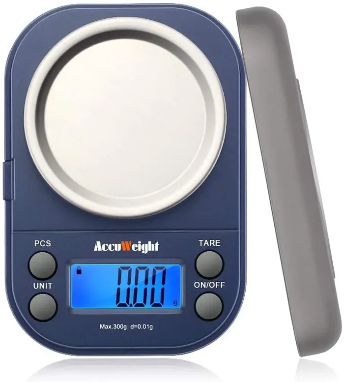 ACCUWEIGHT 255 Mini Bilancia di Precisione Digitale per Cucina Gioielli Oro Bilancia Tascabile Elettronica 300g/0,01g con Tara e Calibrazione Alimenti Pesa Bilance - immagine 2