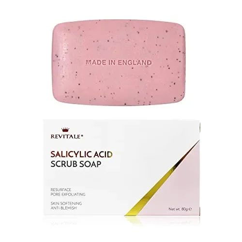 Acido salicilico Scrub Pori Sapone esfoliante, Acne Fighting, ammorbidire la pelle, anti-Blemish, rimuove le verruche