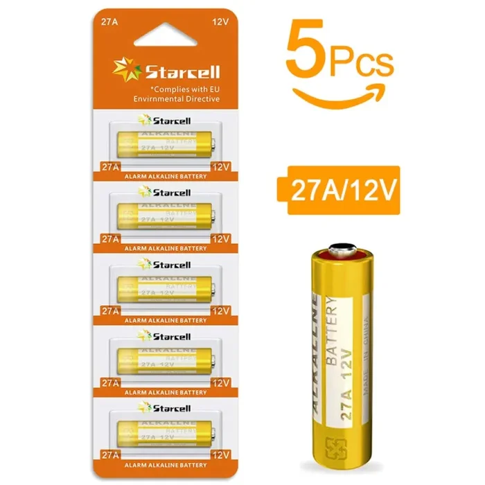 Act Batteria alcalina 27A 12V – Confezione da 5 TP27A-C5 MN27 A27