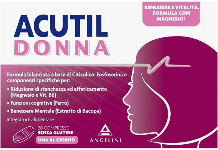 Acutil Donna, Integratore Multivitaminico Alimentare per Donna con Ferro,…