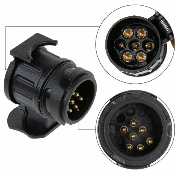 Adattatore Rimorchio 13 a 7 Poli Pin Adattatore Gancio di Traino da 13 Poli - immagine 2