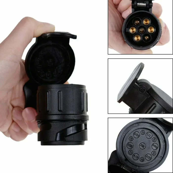 Adattatore Rimorchio 13 a 7 Poli Pin Adattatore Gancio di Traino da 13 Poli - immagine 3