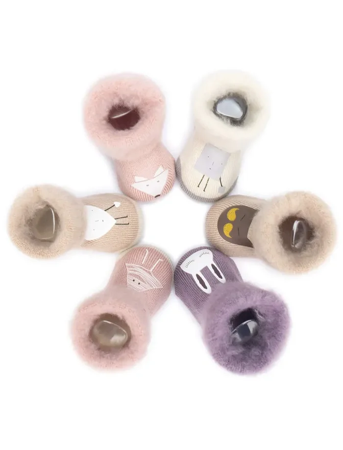 Adorel Calzini Invernali in Pelliccia Bambina confezione da 6 Rosa…