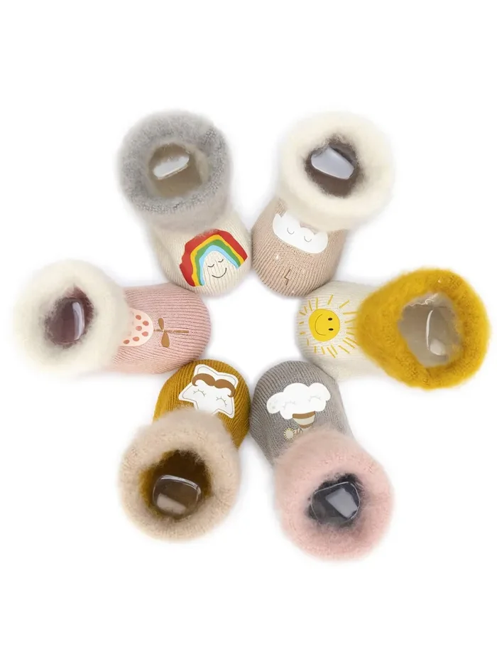 Adorel Calzini Invernali in Pelliccia Bambina confezione da 6 Rosa… - immagine 3