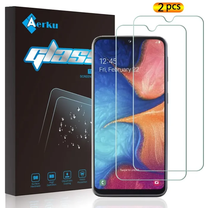 Aerku Pellicola Vetro Temperato per Samsung Galaxy A20e [2 Pezzi], 2.5D…