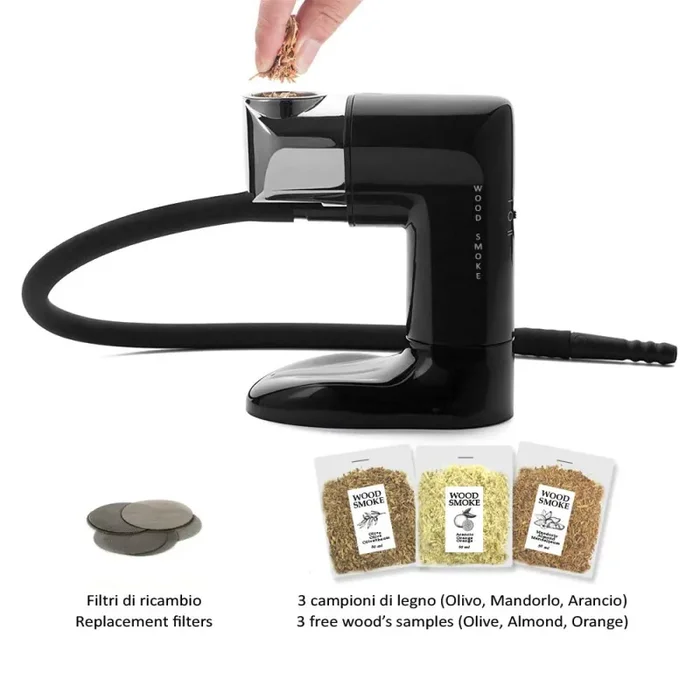 AFFUMICATORE a freddo – Pistola affumicatrice – 3 CONFEZIONI di legno… Fornitura - immagine 3