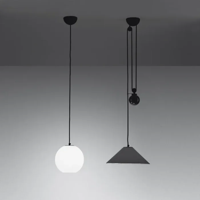 Aggregato Saliscendi Cono ø 38cm lampada a sospensione