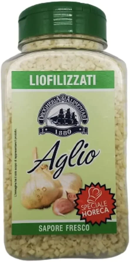 Aglio Liofilizzato Essiccato – 175 g – Freschi di Giornata e Essiccati a Freddo – Sapore Fresco e Naturale – Spezie Essenziale e Indispensabile in Cucina – Soffritto, Sughi, Salse e Insalate - immagine 2