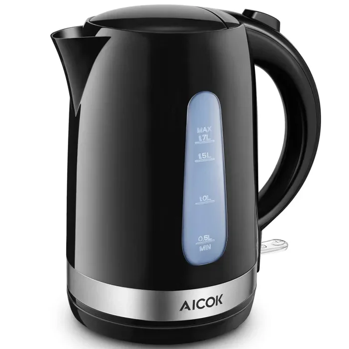 Aicok Bollitore Elettrico, Acqua con Capacità di 1.7 L, Nero Online