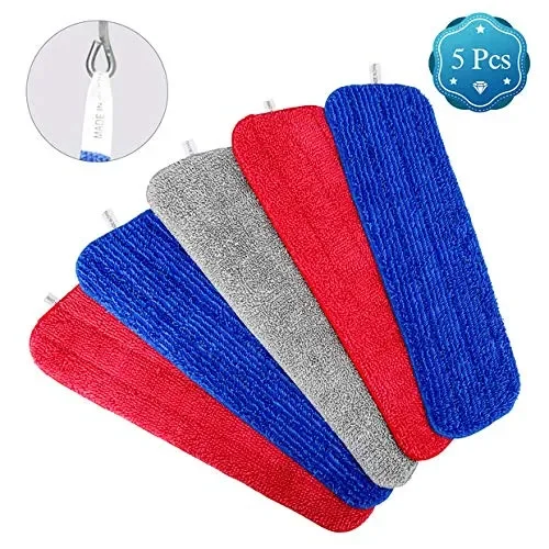 Aiglam Spray Mop Pad, 5 Panni Microfibra Sostituzione 5PCs