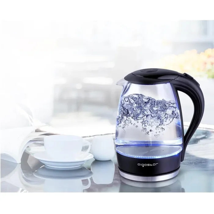 Aigostar Adam 30GOM – Bollitore d’acqua in vetro 1,7 litros, - immagine 2