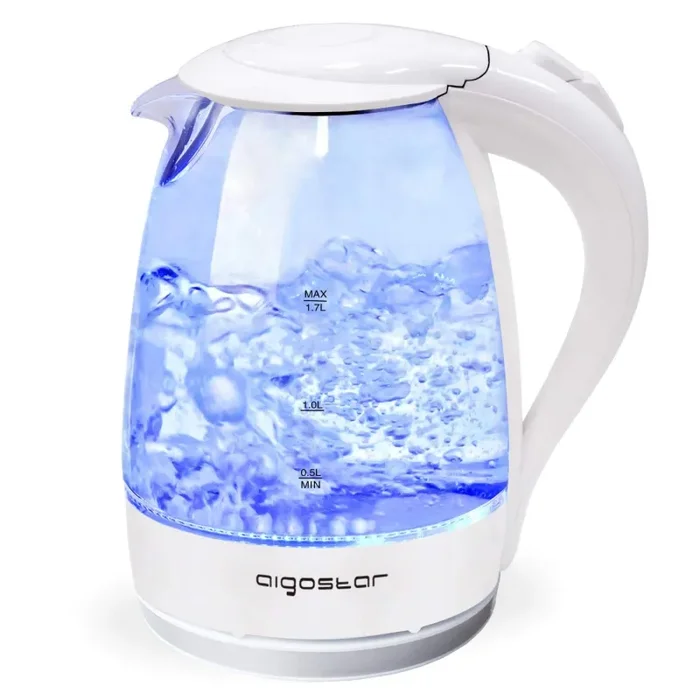 Aigostar Eve 30GON – Bollitore d’acqua in vetro borosilicato 1,7 litros,