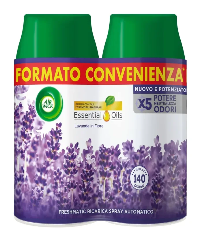 Air Wick Freshmatic Ricarica Bipacco Lavanda in Fiore Profumatore per ambiente 250 ml x 2 Vendita online