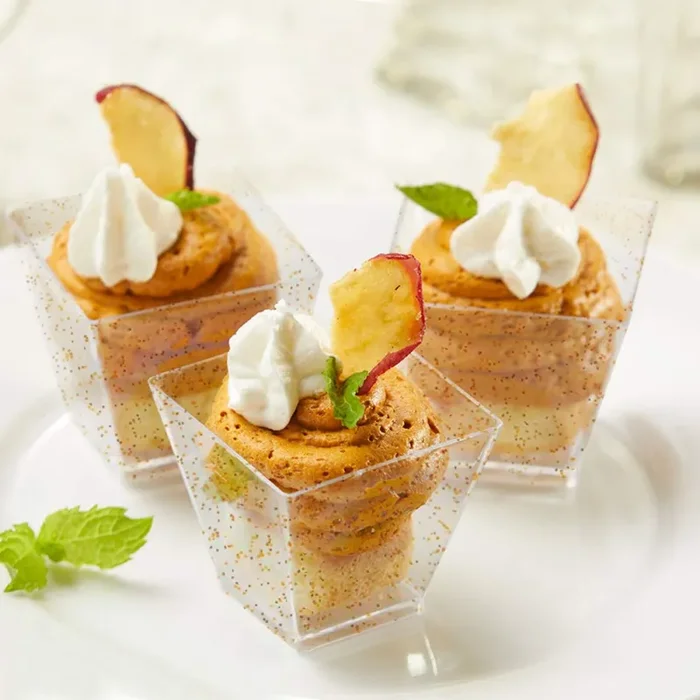 Aitsite 50 pezzi Tazze da Dessert 2oz / 60ml Coppette 60ml, Piazza - immagine 3