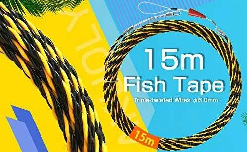 Akuoly Sonda Tiracavi di Poliestere 15m, 3 Strati Intrecciato, Kit di… - immagine 3