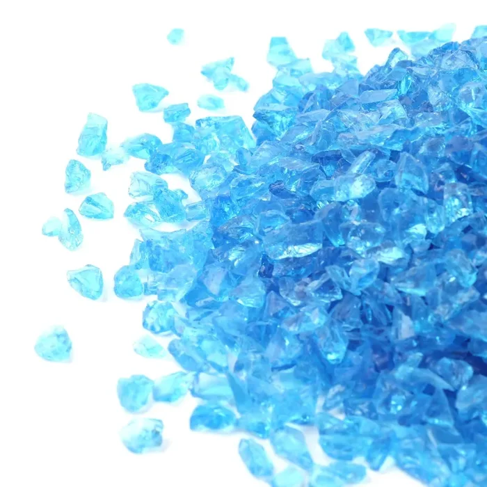 Alan pietra ad alta lucentezza Reflective Fire Glass ghiaia, Aquamarine - immagine 2