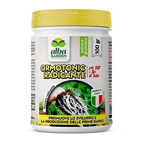 Albagarden Ormone Radicante Per Talee E Piante Verdi Universale – Micorrize Incrementa La Crescita Naturale Delle Radici, Radicante In Polvere Per Talee Erbacee, Legnose E Arbustive – 100 gr